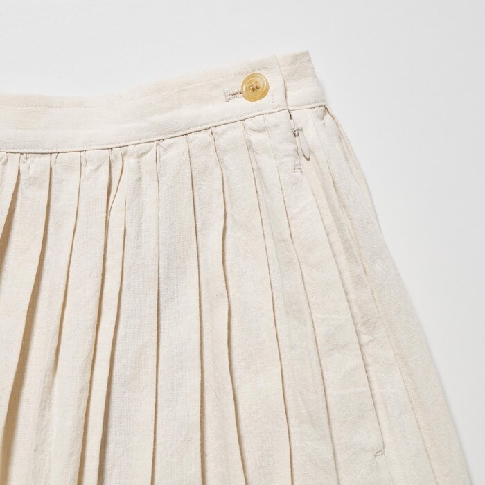 出所：ユニクロ公式オンラインストア リネンコットンギャザースカート