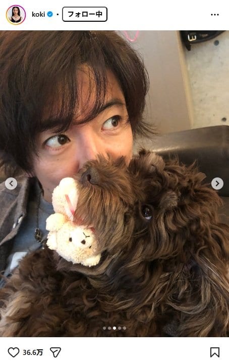 出所：Kōki,のInstagram（＠koki）　参照日：2025年11月13日