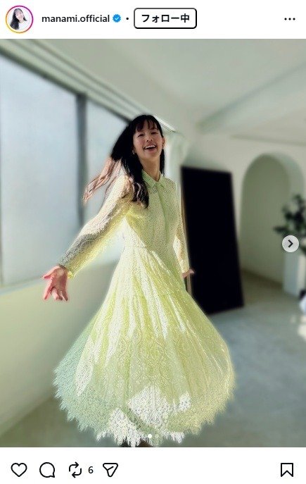 出所：小西真奈美のInstagram（＠manami.official） 参照日：2025年12月25日