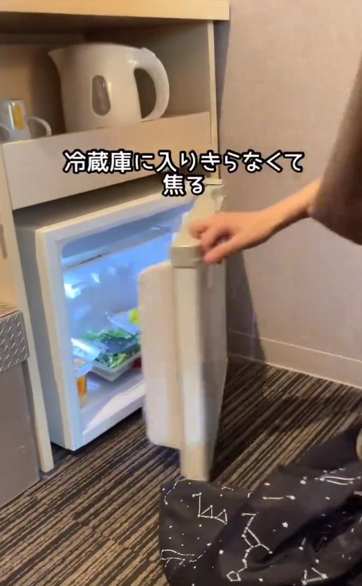 冷蔵庫に入り切らなくて焦る