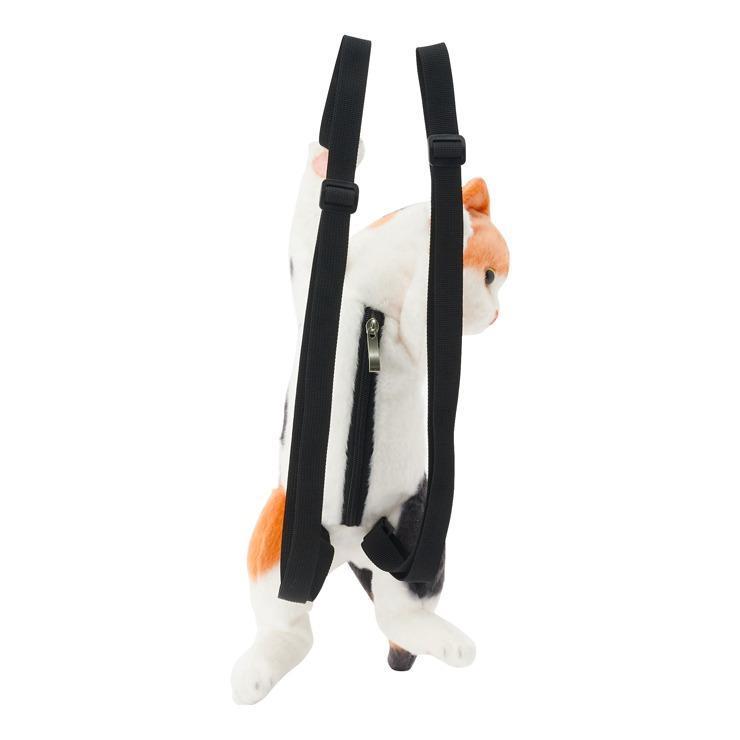 しまむら、キッズ　ぬいぐるみリュック ネコ （ミケ）商品画像