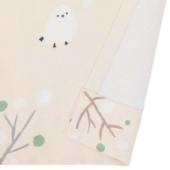 ニトリネット、【デコホーム商品】4枚セットカーテン(シマエナガ柄DH15)　画像