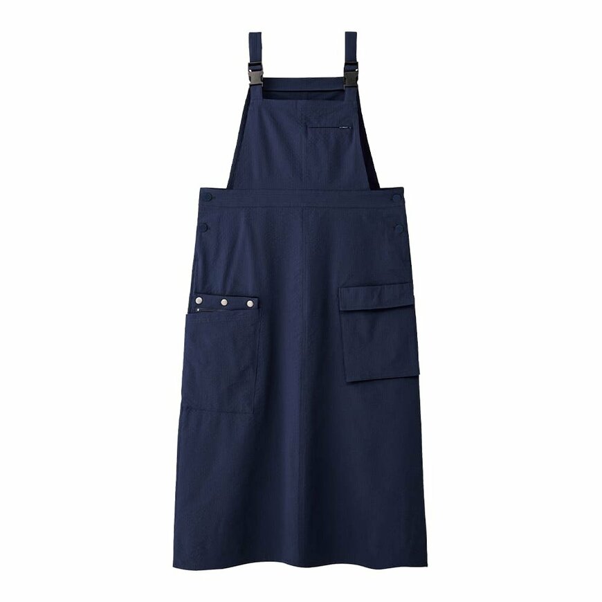 出所：ワークマン公式　レディースガーデニングサロペットスカートサッカー