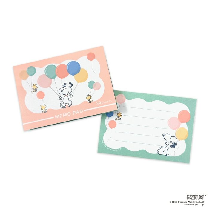 郵便局のネットショップで購入できる、スヌーピーとムーミンの限定文具