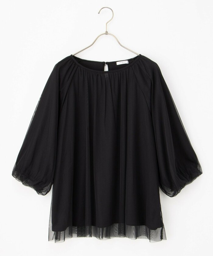 7分袖チュールトップス（税込2680円）