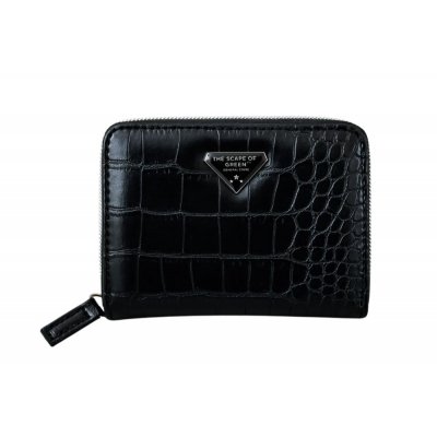 THE SCAPE OF GREEN やみつきサイフ クロコ柄 BLACK