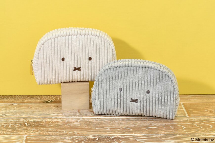 【WEB予約】miffyおかおコーデュロイラウンドポーチ