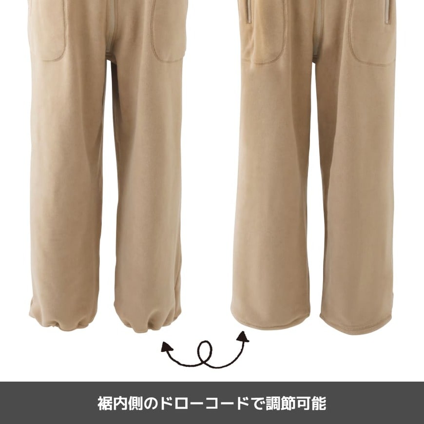 レディースフリースウォームサロペット