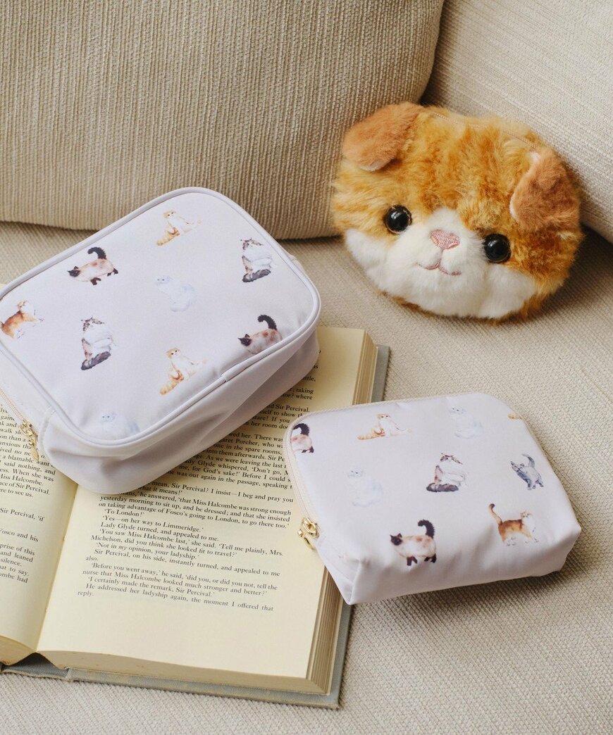 ティッシュケースポーチ キャット