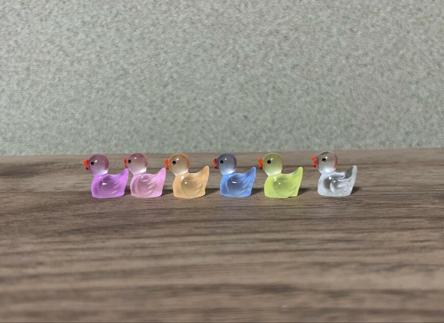 セリア、ミニチュア アヒル6P商品画像