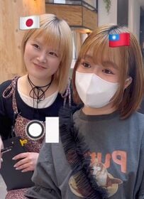 【激変】台湾から初来日した女性が小顔ヘアを希望。ピンクベージュのヘアカラーで大胆イメチェン！