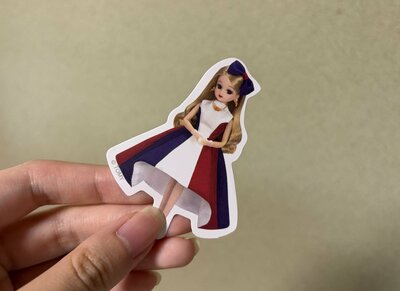 スリーピー、缶ケース入フレークシール（リカちゃん）商品画像