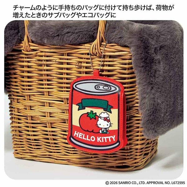 レトロで愛くるしいトマト缶デザインのレザー調ポーチ
