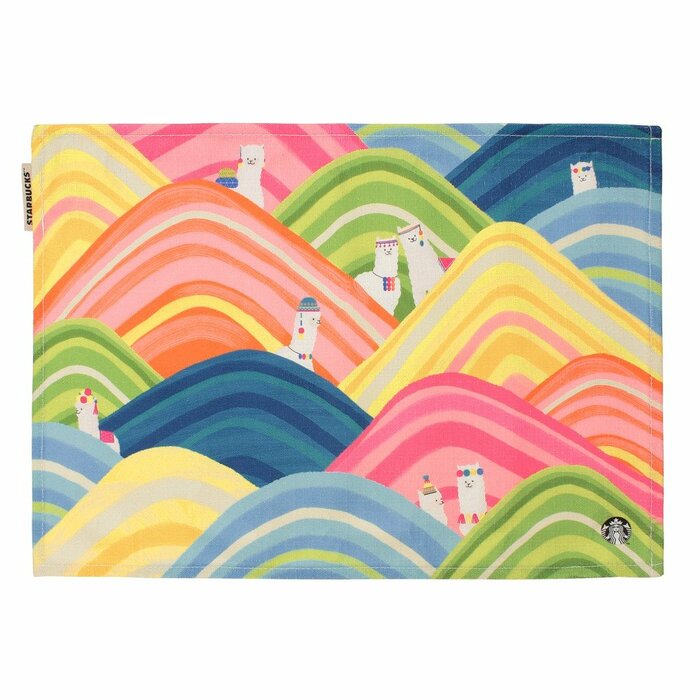 鮮やかな色使いの4種の柄