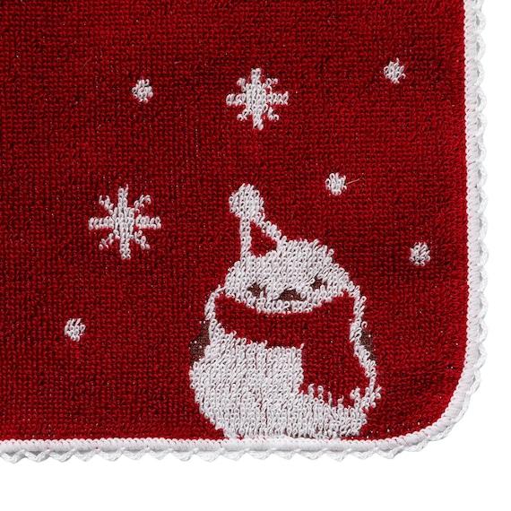 出所：ニトリ公式通販ニトリネット ハンドタオル(シマエナガマフラー レッド)