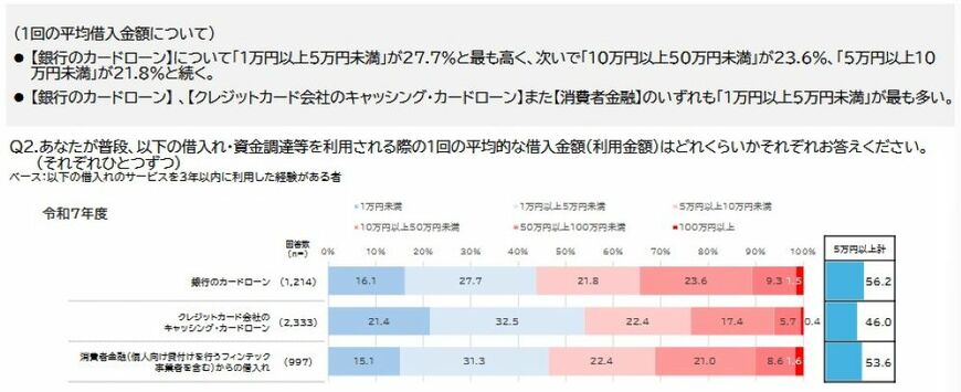 出所：金融庁「貸金業利用者に関する調査・研究」