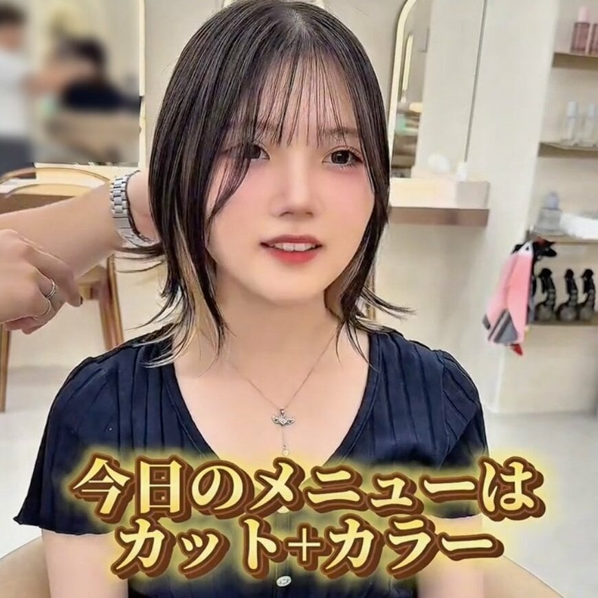 金髪インナーカラーの女性が一変…〈お任せカット〉で清楚系キレイめショートにアップデート！