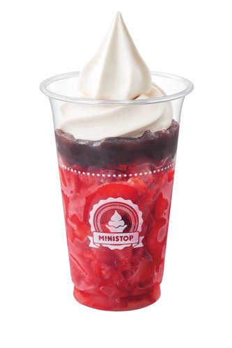 ミニストップの新商品：ハロハロ　果実氷いちごあずき