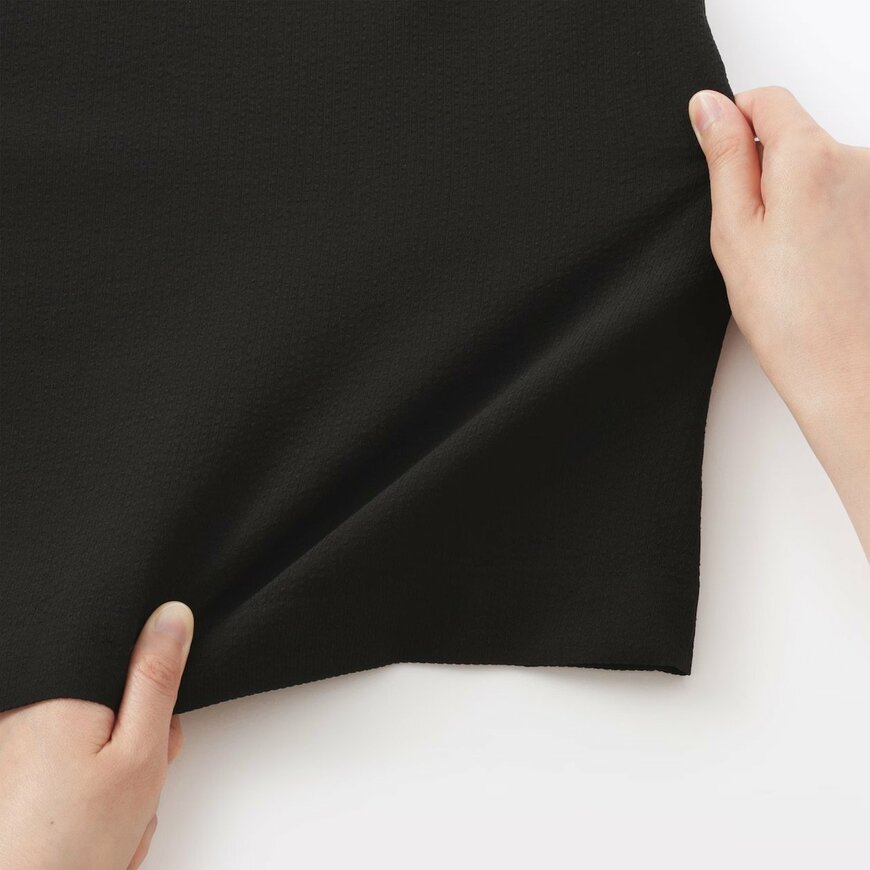 無印良品公式　婦人　風を通す　ストレッチサッカー　スリーブレスワンピース