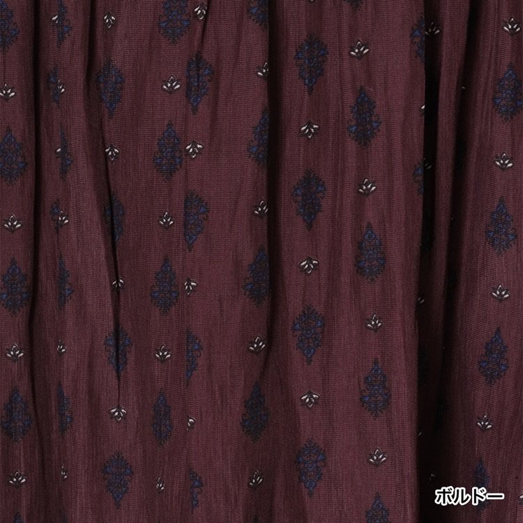 KEYUCA公式　プロバンス＆無地ギャザーワンピース