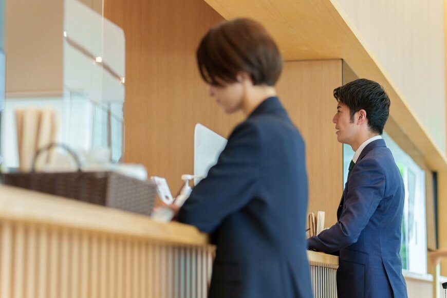 チェックインの時の様子