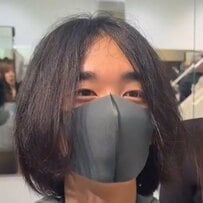 【大変身】顎下まで全体の髪が伸びた男性が大胆イメチェン！「涼しくなった」と仕上がりを絶賛