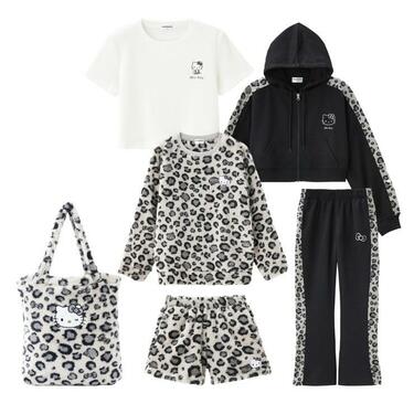 平成！？しまむらに「ハローキティのアパレル福袋」が登場！ヒョウ柄で