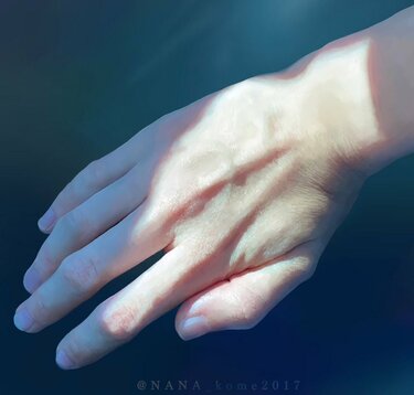 リアルな目と手の絵画 2ヶ月描き込んだ手」が写真にしか見えないと話題 「絵を描くのに使った