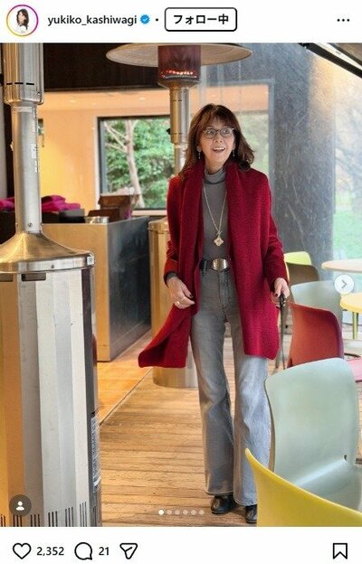 柏木由紀子のInstagram投稿