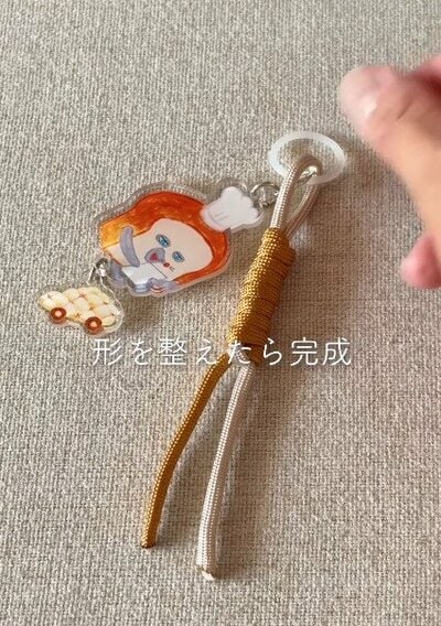 “お店級”に仕上がったかわいいスマホストラップ