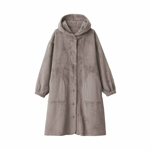 静電気が起きにくい　着る毛布　ロングカーディガン