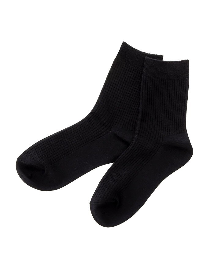 シンプルなデザインのリブソックス