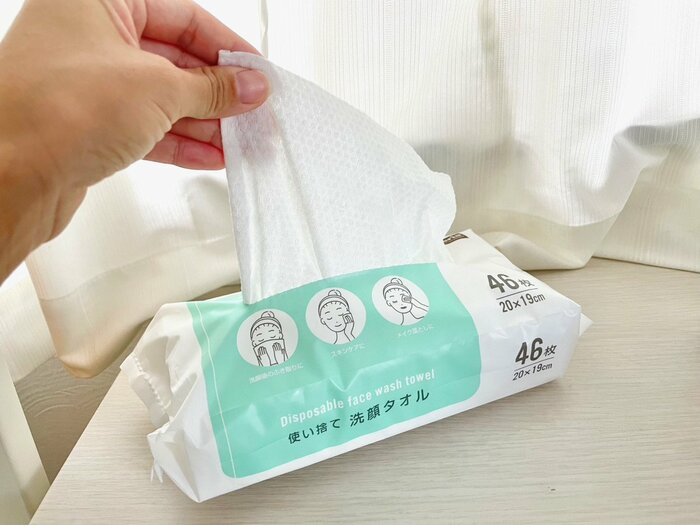 1枚取り出すとティッシュのように次の1枚が出てきてくれます