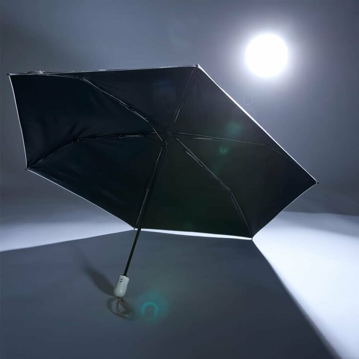 「レディース晴雨兼用5秒でたためる形状記憶＆遮熱ワンタッチ日傘」