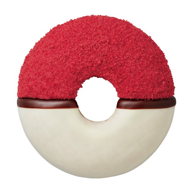 ふんわり食感のシュー生地にホワイトチョコとストロベリーシュガーで仕上げたドーナツ