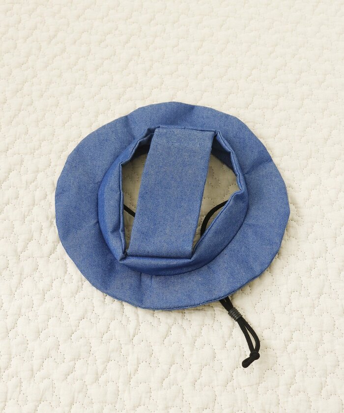 3COINS公式　ペット用デニムハット
