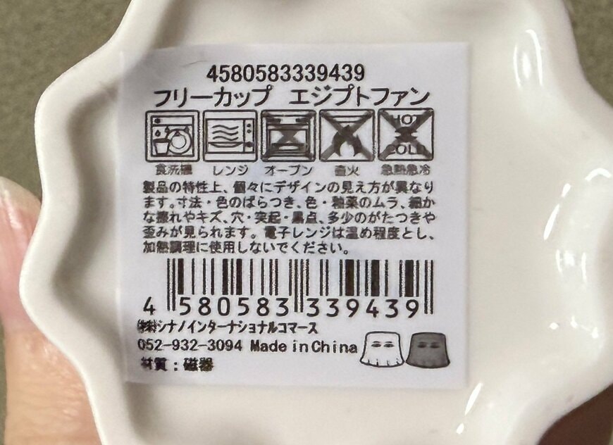 筆者撮影（セリア、フリーカップ エジプトファン）