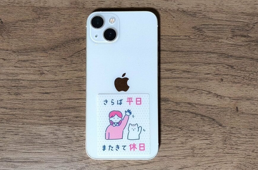 筆者撮影（キャンドゥ、フレークシール 社会人柄）