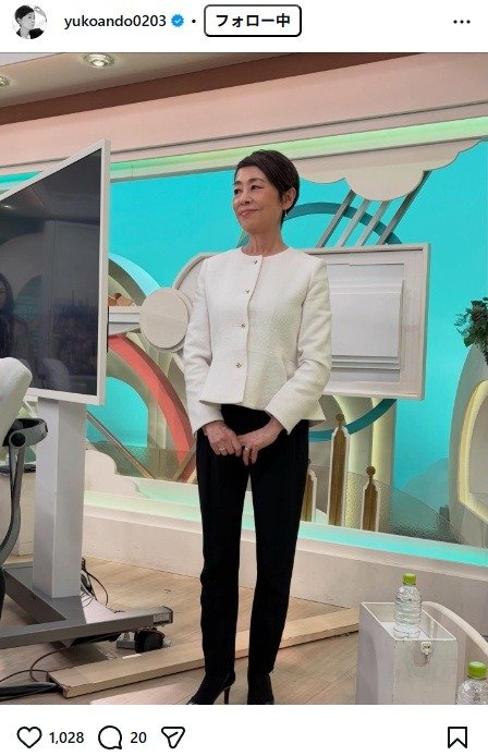 出所：安藤優子のInstagram（＠yukoando0203） 参照日：2026年2月26日