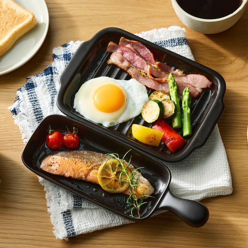 出所:無印良品公式 萬古焼 グリルプレート