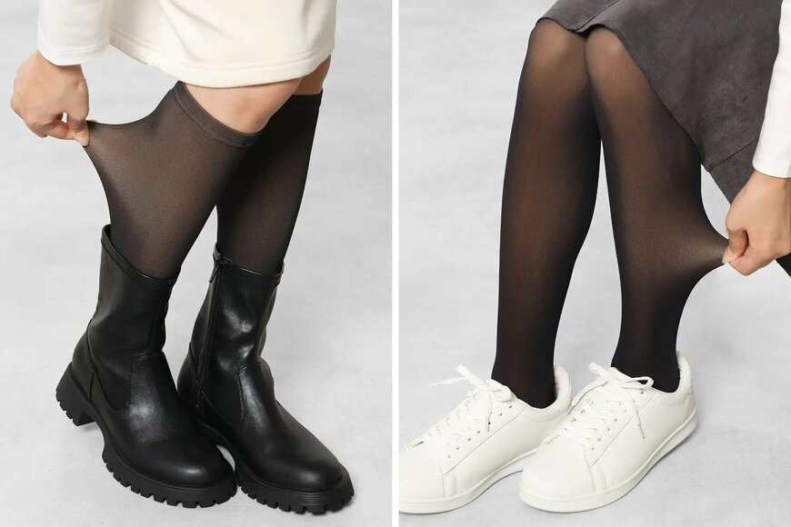 河淳株式会社　KEYUCA「薄見えフェイクタイツ」