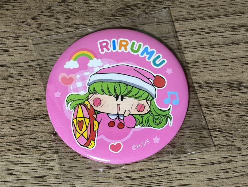 セリア、缶バッジ風ミラーの画像