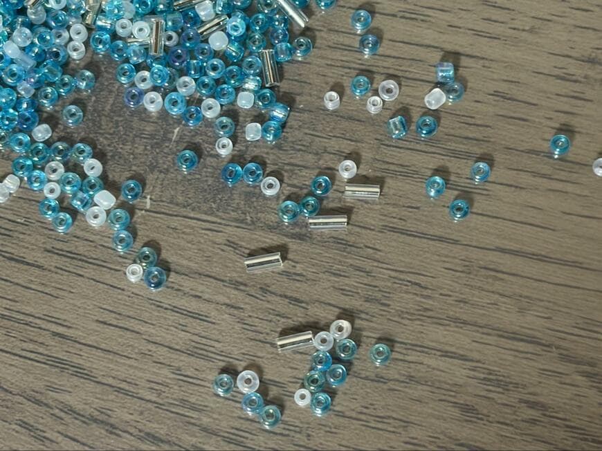 セリア、パールビーズ テグス入り商品画像