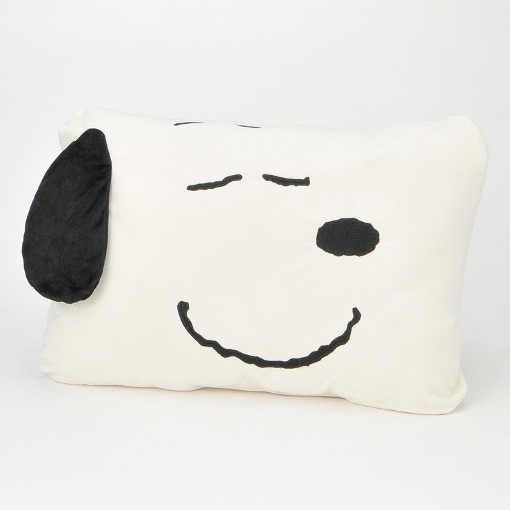 しまむら公式　ダイカット枕（43×63cm・PEANUTS）／寝顔の画像