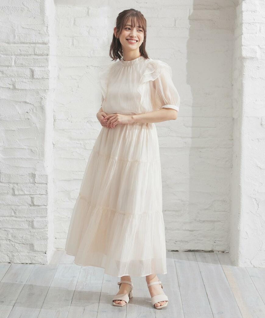 ハニーズ、ティアードロングスカート画像