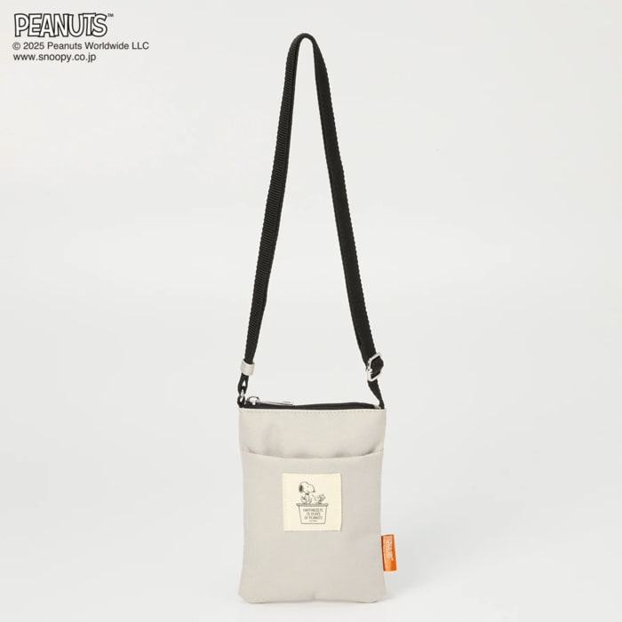 ピーナッツ75周年 ショルダー縦型ポーチ