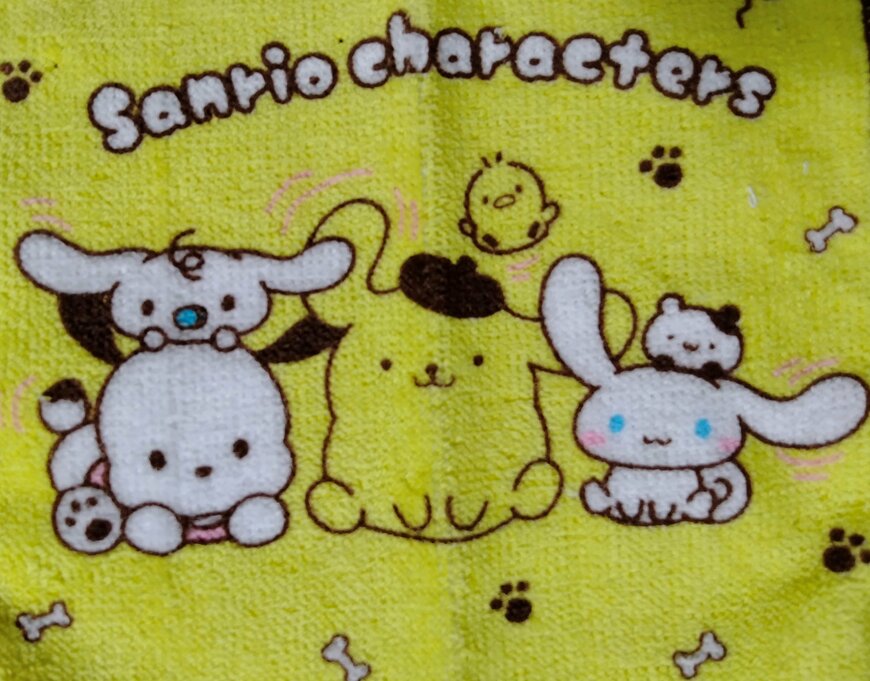 筆者撮影（キャンドゥ、タオルハンカチ M/X ゆるゆる）