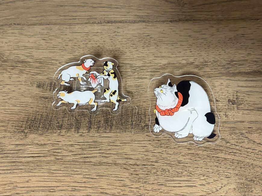 筆者撮影（キャンドゥ、ダイカットアクリルクリップ猫柄）