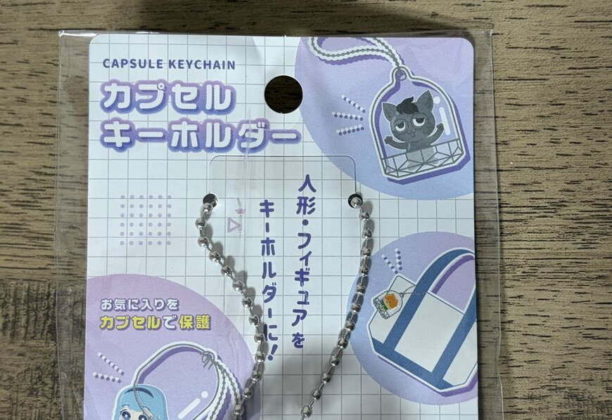 筆者撮影（セリア、カプセルキーホルダードーム型）