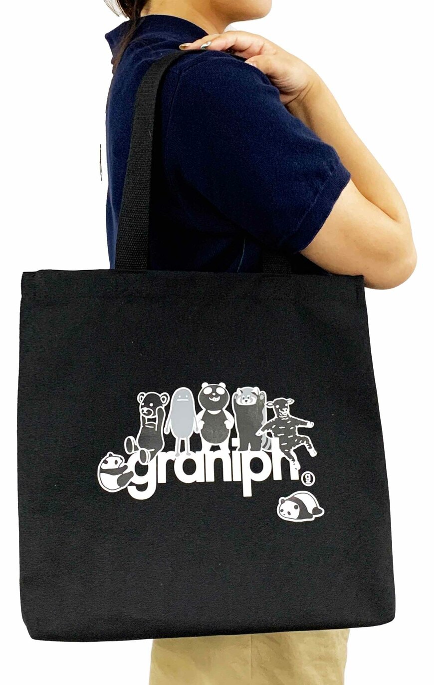 出所：株式会社オンワードコーポレートデザイン　グラニフコラボ ブラックパンダトートバッグ